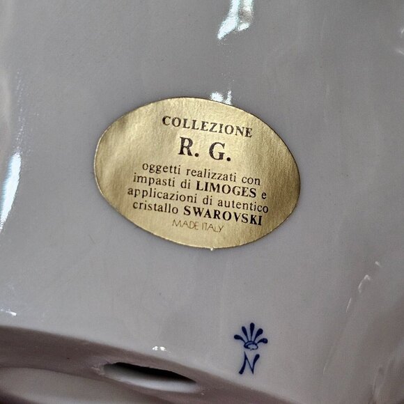 Limoges Swarovski - Clown / Pierrot Teardrop Crystal Capodimonte Italy - Picture 4 of 5